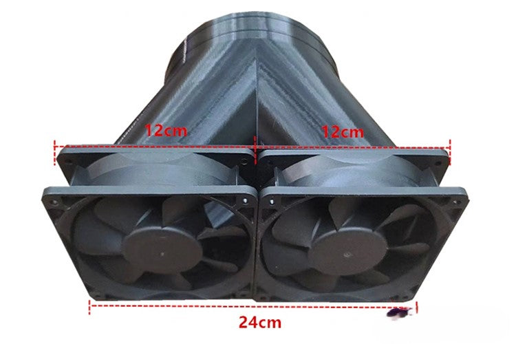 Antminer Iceriver double fan duct shroud ( Acic miner shroud , Asic miner silencer )