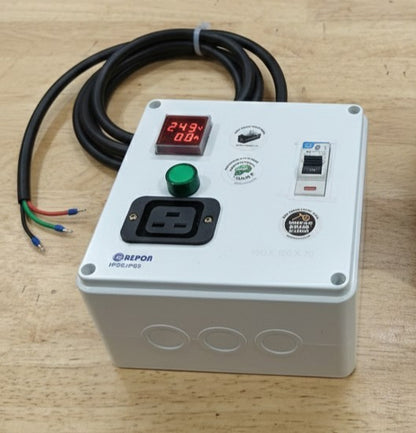 C19 PDU for ASIC Miner Rigs - Voltage/Amp Display & High Quality 20A MCB