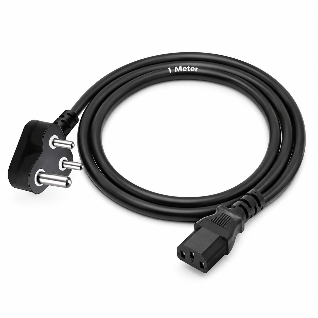 FEDUS 10A C13 to Indian Plug IEC Power Cable (PC / PSU / Server Use)