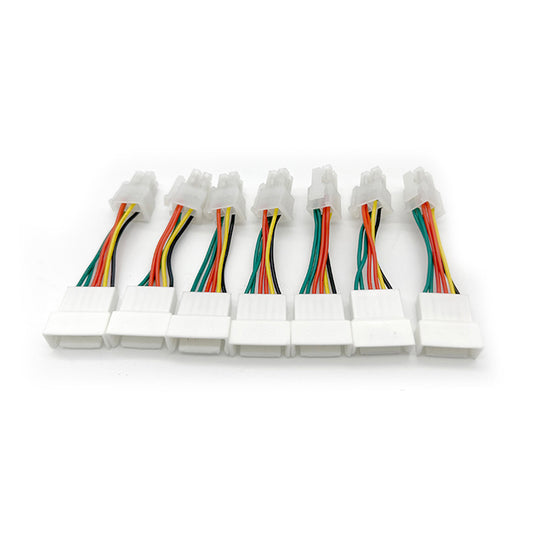 4pin square to 6pin flat Whatsminer fan adapter cable