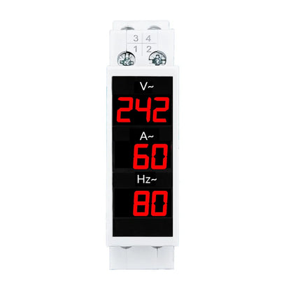 Amicisense Single Phase 100A Digital Meter | Voltage, Current & Frequency Display 80–500V AC