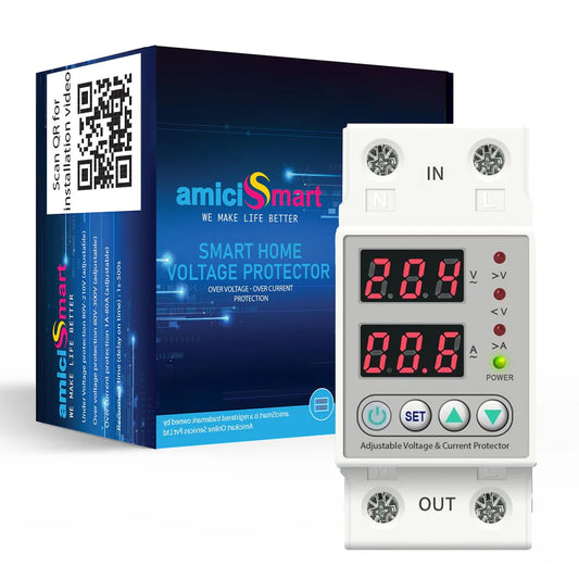 AmiciSmart 63A Single-Phase Voltage Protection Device for ASIC Miners (220V / 13.8kW)