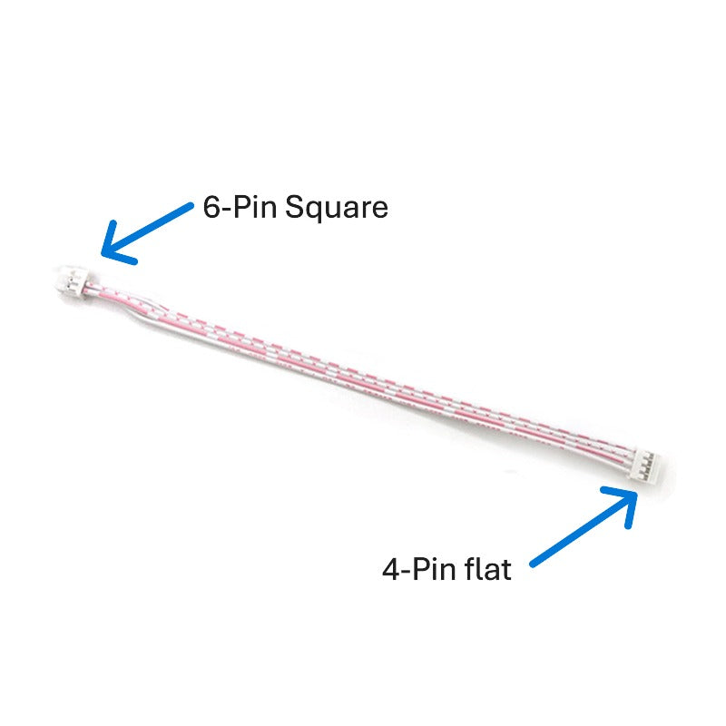 Antminer 6-Pin to 4-Pin Voltage Regulation Cable – Control Board (Square 6-Pin) to PSU (Flat 4-Pin) Power Cable for ASIC Miners