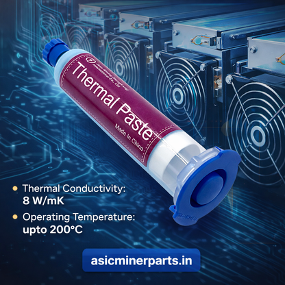 8W/mK Thermal Paste for ASIC Miner Hashboard & CPU | High Conductivity Silicone Grease