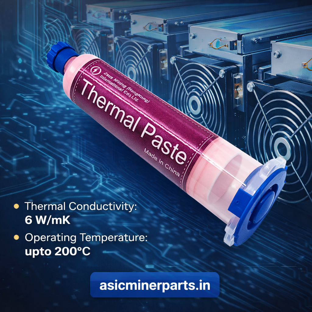 6W/mK Thermal Paste for ASIC Miner Hashboard & CPU | High Conductivity Silicone Grease