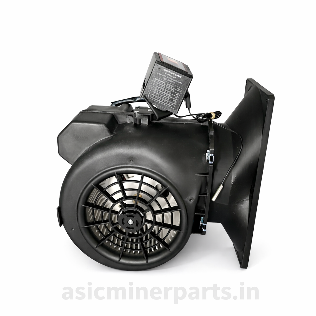 Asic Miner Silencer with Automatic Temperature Control – Compatible with Antminer S21 Pro, S21+, L11 (140mm Fan)