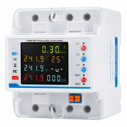 3 Phase 100A WiFi Smart Voltage Protector Relay with Remote ON/OFF, Over Under Voltage, Phase Failure Protection