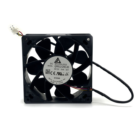 Antminer Fan QFR1212HE-00 12V 6.4A 7000 rpm, 140mm (Squre pin)
