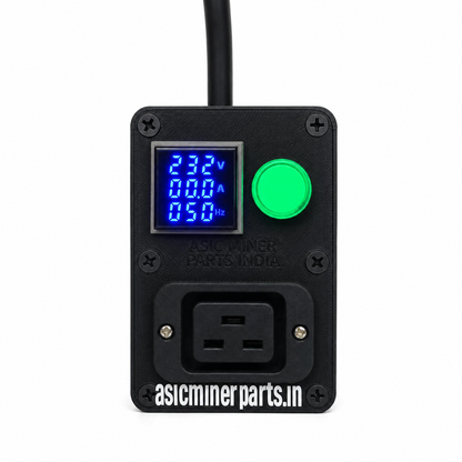 Heavy Duty C19 PDU with Voltage, Ampere & Frequency Meter for ASIC Miner | Plug & Play Mining PDU