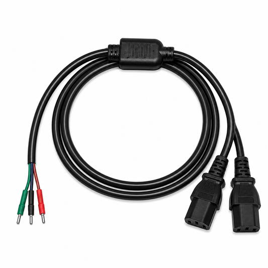 Heavy-Duty Dual C13 Power Cable for Antminer, Avalon & IceRiver ASIC Miners